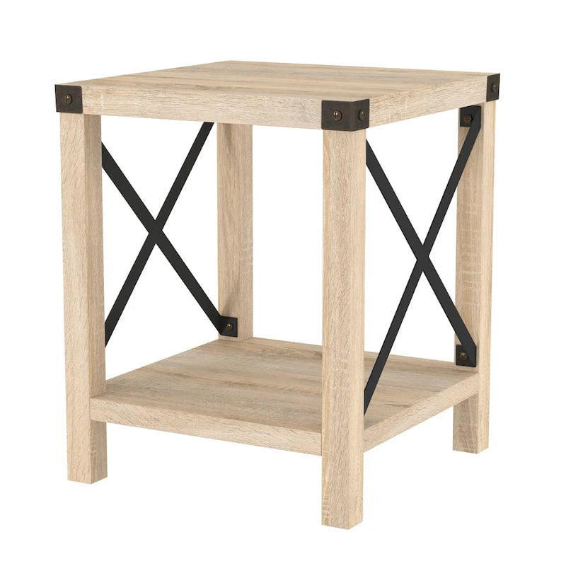 Table d'appoint Middlebrook Kujawa 18 pouces à côtés en X