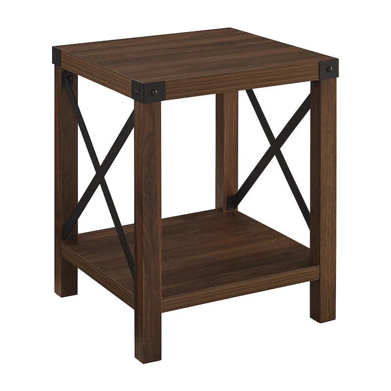 Table d'appoint Middlebrook Kujawa 18 pouces à côtés en X