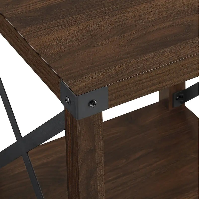 Table d'appoint Middlebrook Kujawa 18 pouces à côtés en X