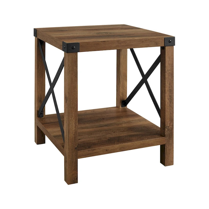 Table d'appoint Middlebrook Kujawa 18 pouces à côtés en X