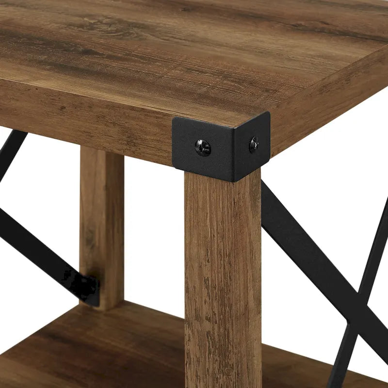 Table d'appoint Middlebrook Kujawa 18 pouces à côtés en X