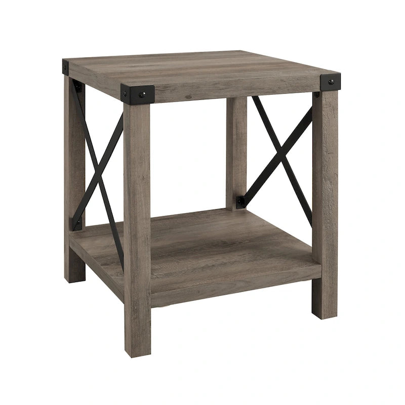 Table d'appoint Middlebrook Kujawa 18 pouces à côtés en X