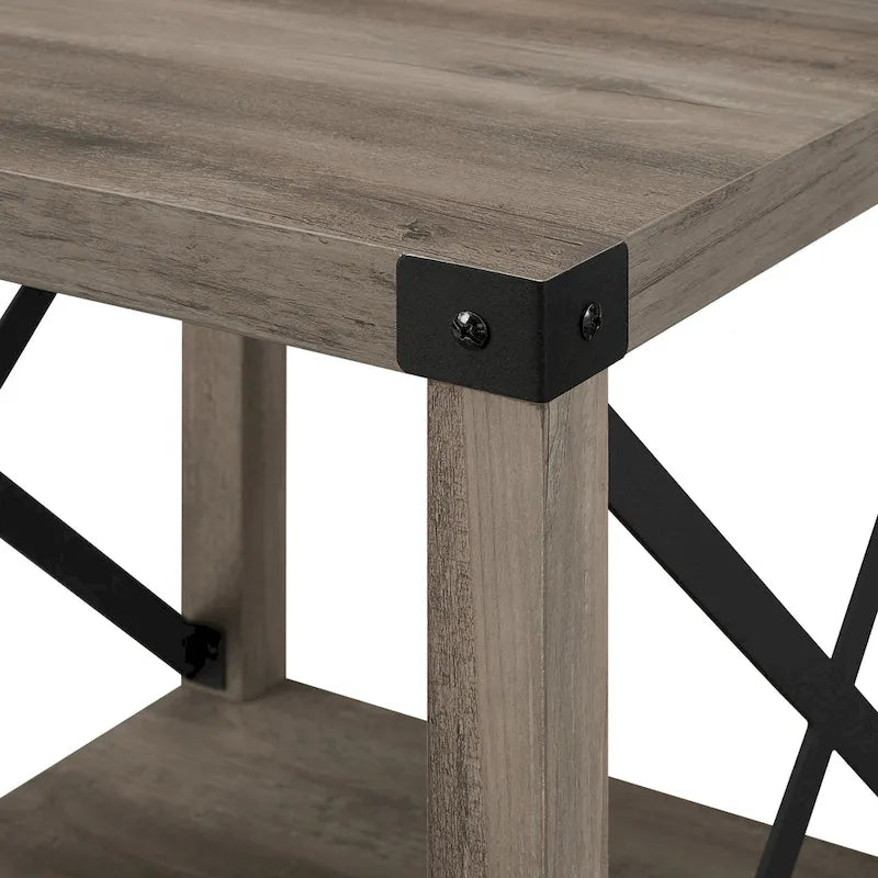 Table d'appoint Middlebrook Kujawa 18 pouces à côtés en X