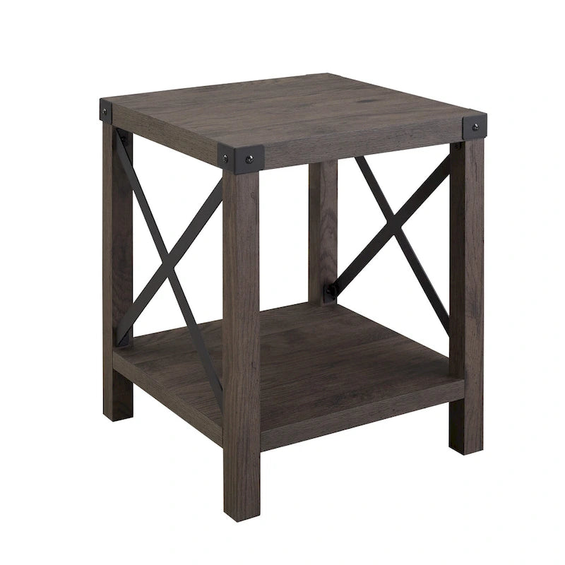Table d'appoint Middlebrook Kujawa 18 pouces à côtés en X