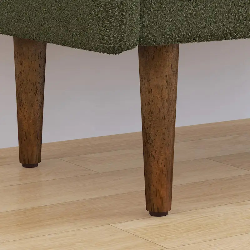 Tabouret de rangement en velours Teddy au design moderne, bancs de chambre