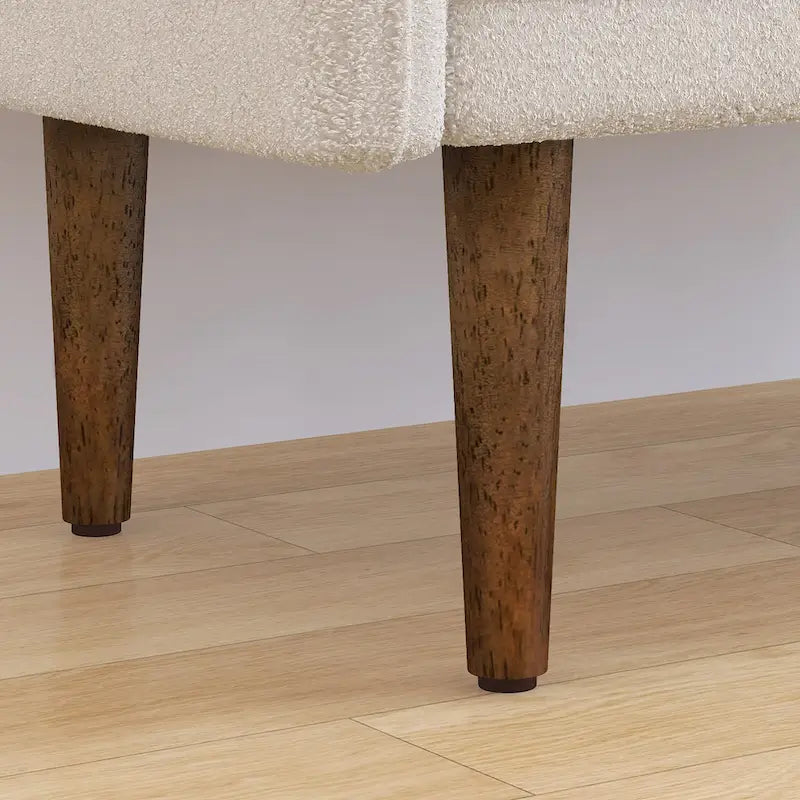 Tabouret de rangement en velours Teddy au design moderne, bancs de chambre