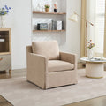 Fauteuil pivotant en chenille avec coussin amovible (29,92 €)