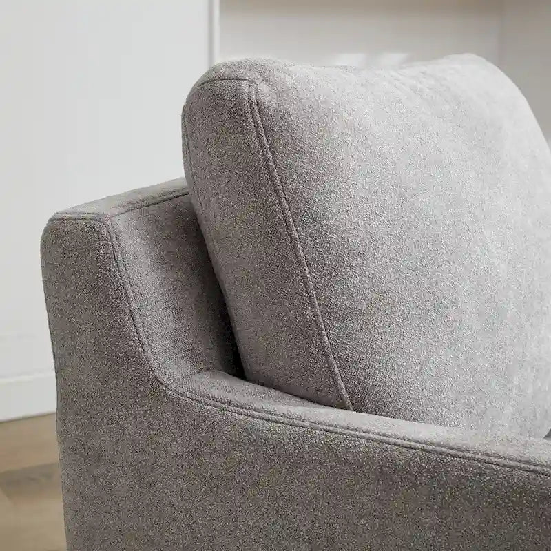 Fauteuil pivotant en chenille avec coussin amovible (29,92 €)