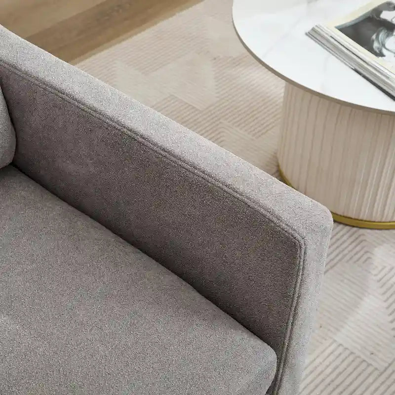 Fauteuil pivotant en chenille avec coussin amovible (29,92 €)