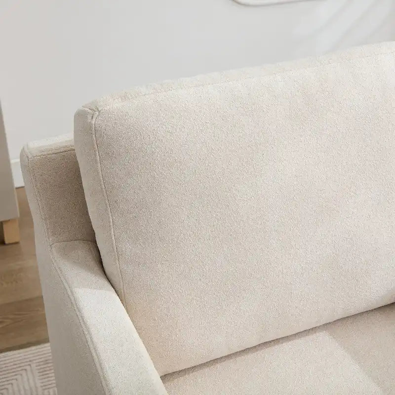 Fauteuil pivotant en chenille avec coussin amovible (29,92 €)