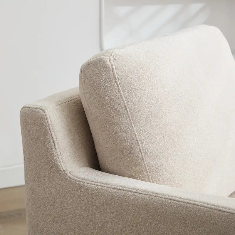 Fauteuil pivotant en chenille avec coussin amovible (29,92 €)