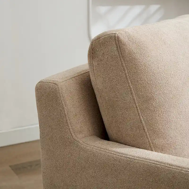 Fauteuil pivotant en chenille avec coussin amovible (29,92 €)