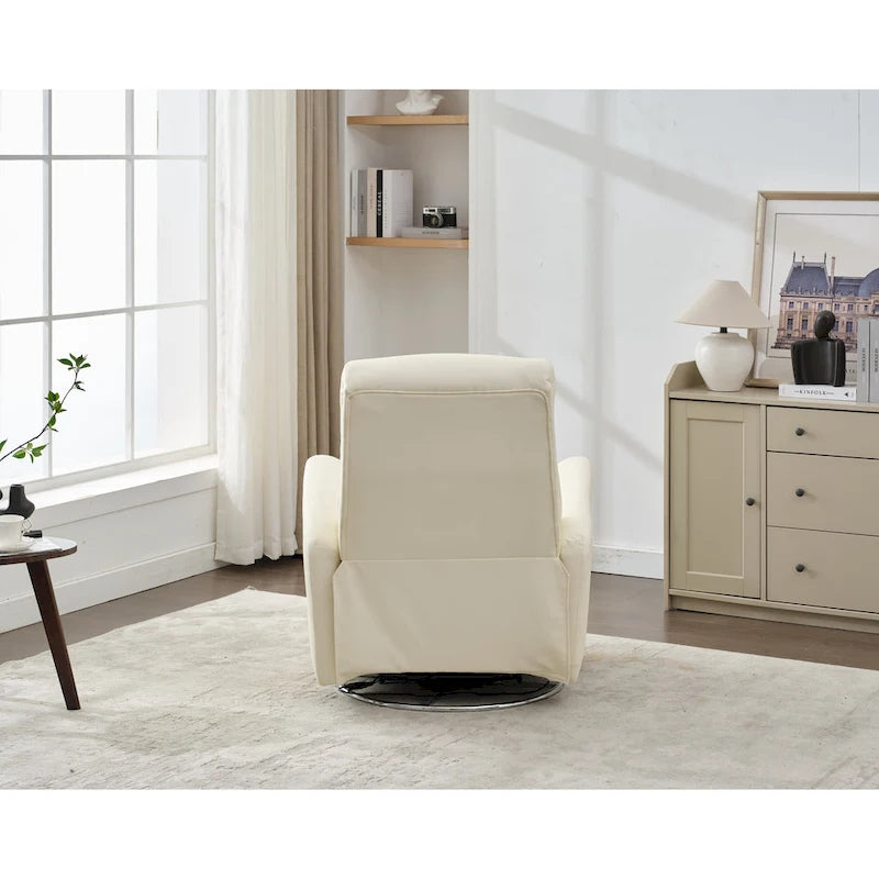 Fauteuil inclinable pivotant en similicuir, dossier ergonomique, ports USB