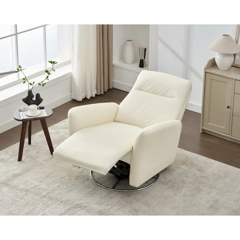 Fauteuil inclinable pivotant en similicuir, dossier ergonomique, ports USB