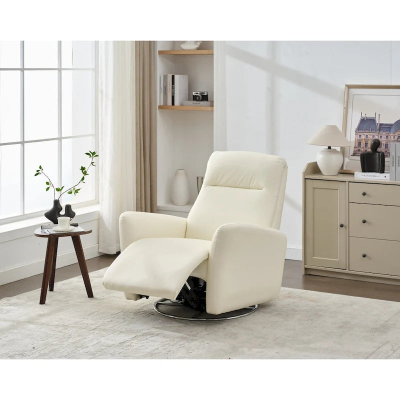 Fauteuil inclinable pivotant en similicuir, dossier ergonomique, ports USB