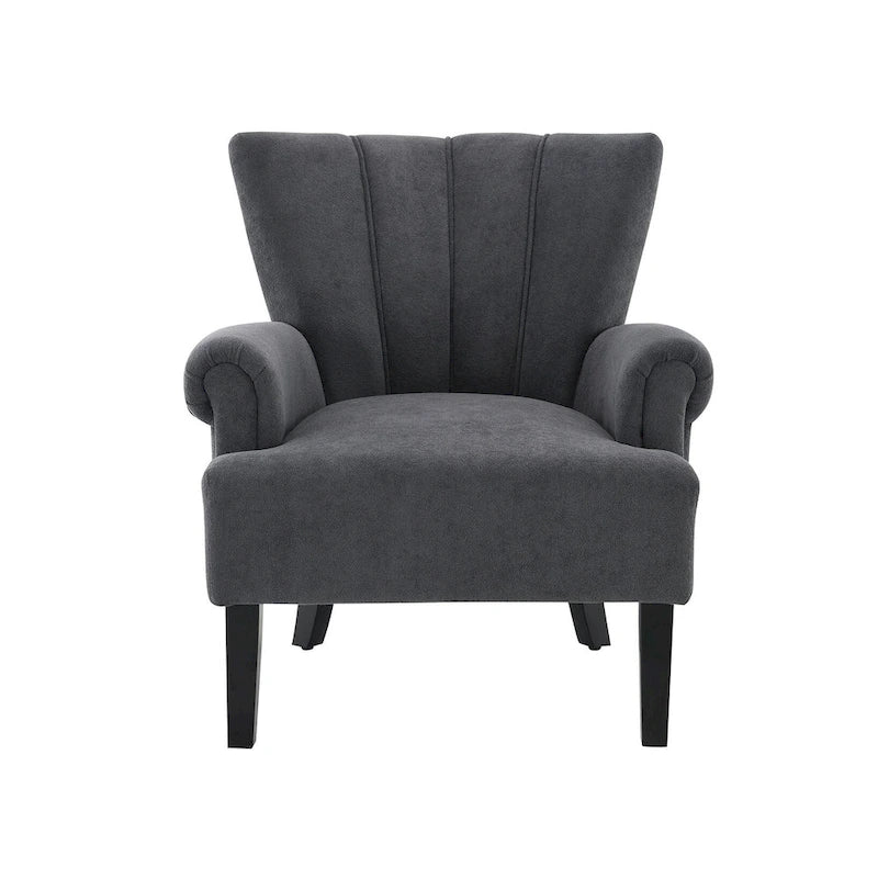Fauteuil rembourré de 29 pouces avec dossier capitonné en mousse haute densité