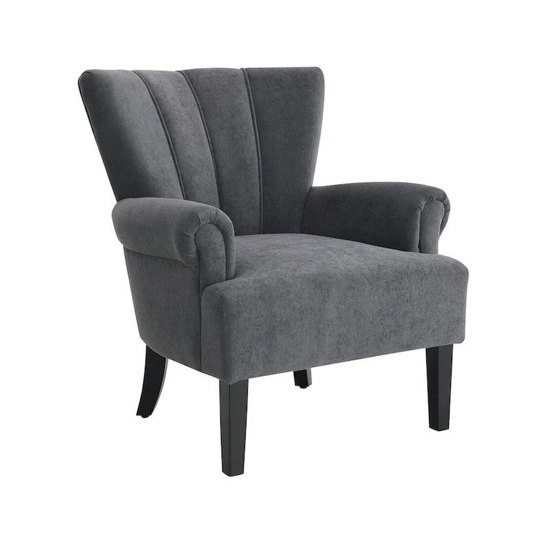 Fauteuil rembourré de 29 pouces avec dossier capitonné en mousse haute densité