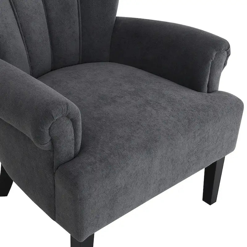 Fauteuil rembourré de 29 pouces avec dossier capitonné en mousse haute densité