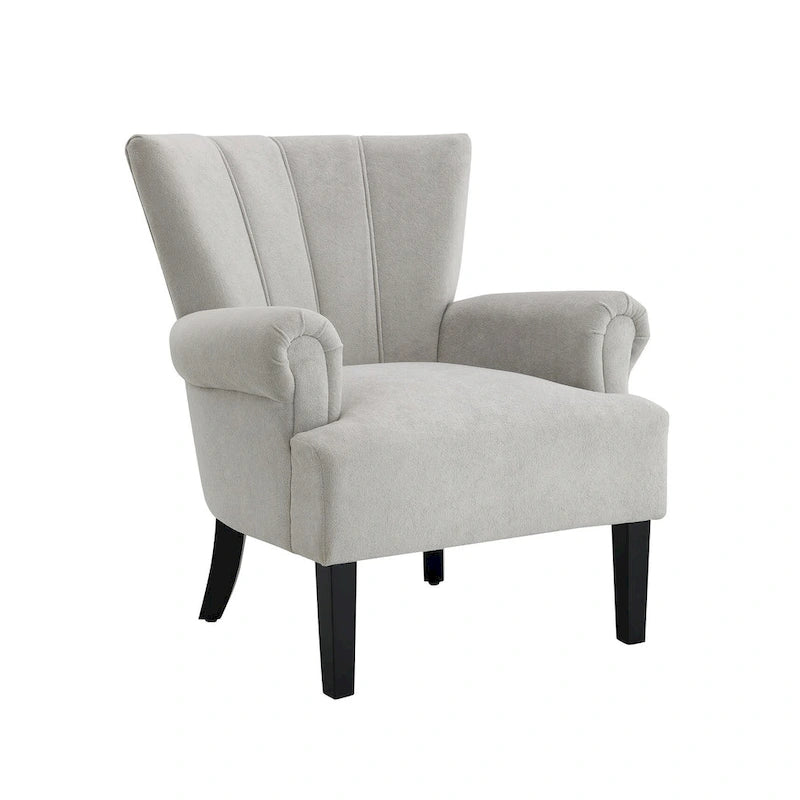 Fauteuil rembourré de 29 pouces avec dossier capitonné en mousse haute densité