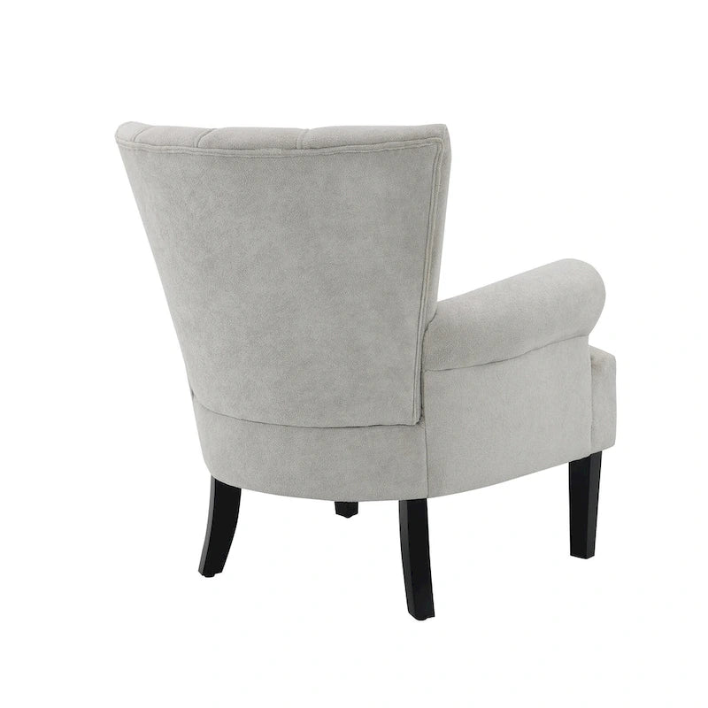 Fauteuil rembourré de 29 pouces avec dossier capitonné en mousse haute densité