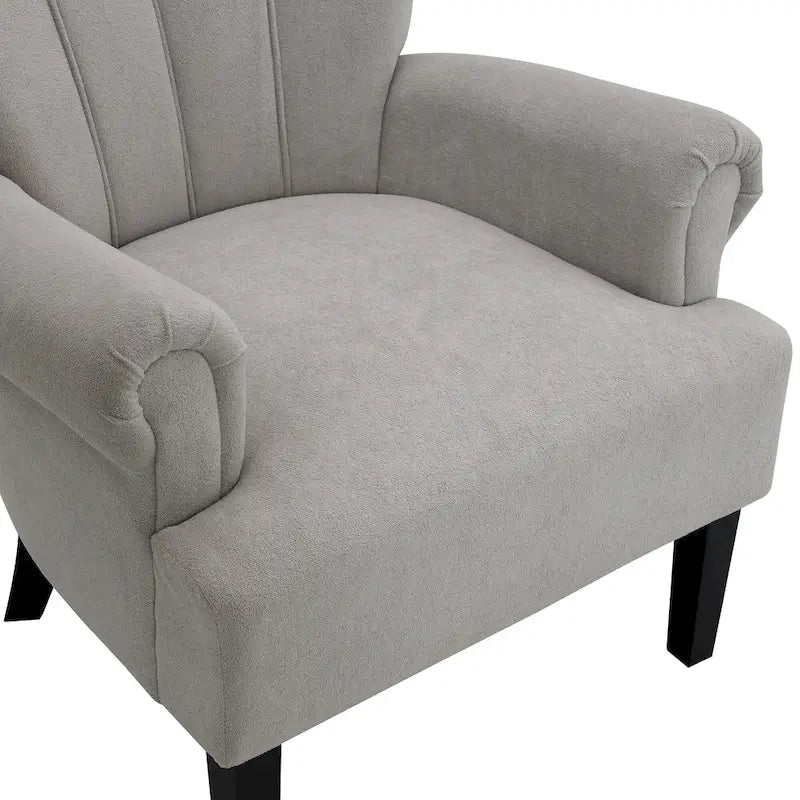 Fauteuil rembourré de 29 pouces avec dossier capitonné en mousse haute densité