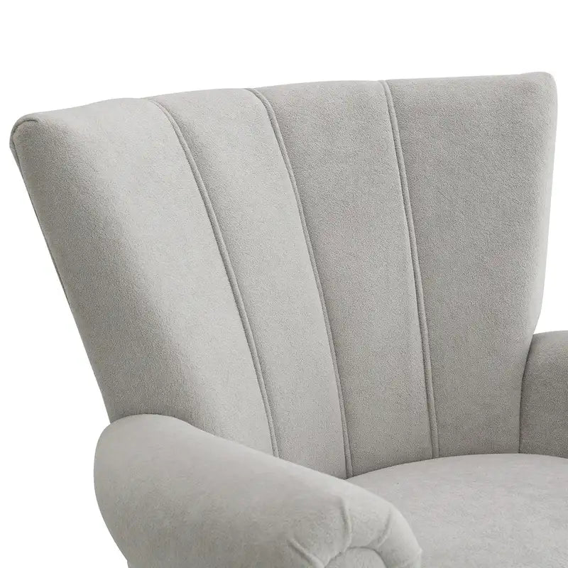 Fauteuil rembourré de 29 pouces avec dossier capitonné en mousse haute densité