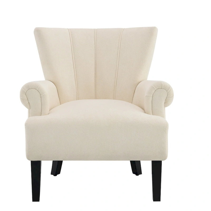 Fauteuil rembourré de 29 pouces avec dossier capitonné en mousse haute densité