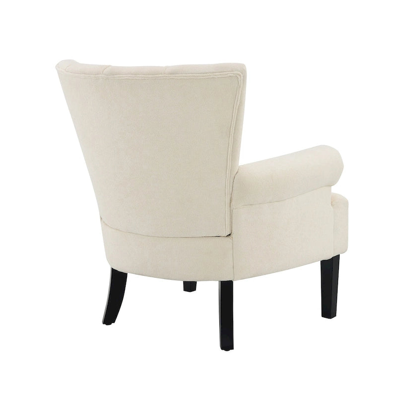 Fauteuil rembourré de 29 pouces avec dossier capitonné en mousse haute densité