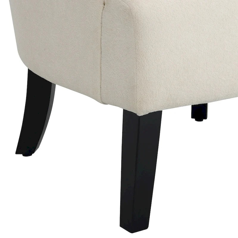 Fauteuil rembourré de 29 pouces avec dossier capitonné en mousse haute densité