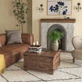 Table basse de style campagnard avec rangement