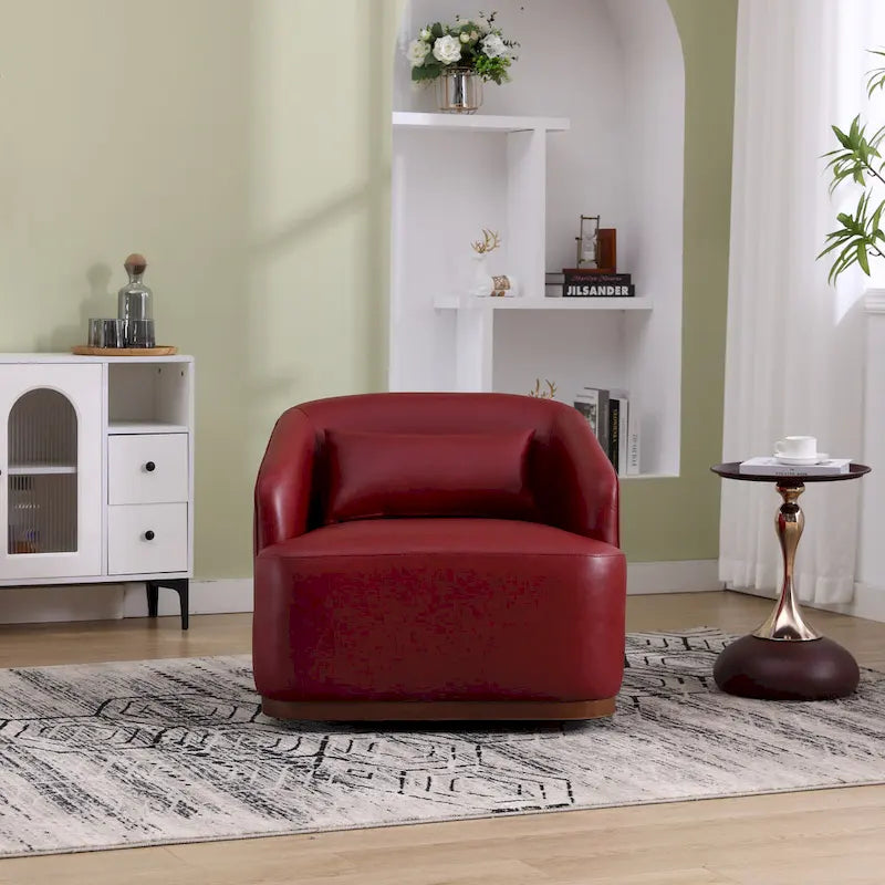 Fauteuil pivotant en forme de tonneau, fauteuil d'appoint rond et confortable, fauteuil club pivotant à 360 degrés, fauteuil de détente pour chambre d'enfant