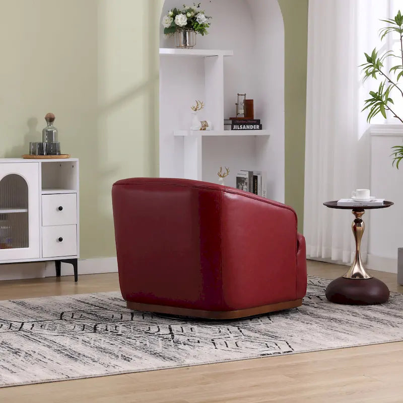 Fauteuil pivotant en forme de tonneau, fauteuil d'appoint rond et confortable, fauteuil club pivotant à 360 degrés, fauteuil de détente pour chambre d'enfant