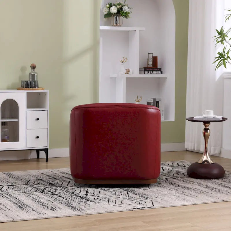 Fauteuil pivotant en forme de tonneau, fauteuil d'appoint rond et confortable, fauteuil club pivotant à 360 degrés, fauteuil de détente pour chambre d'enfant