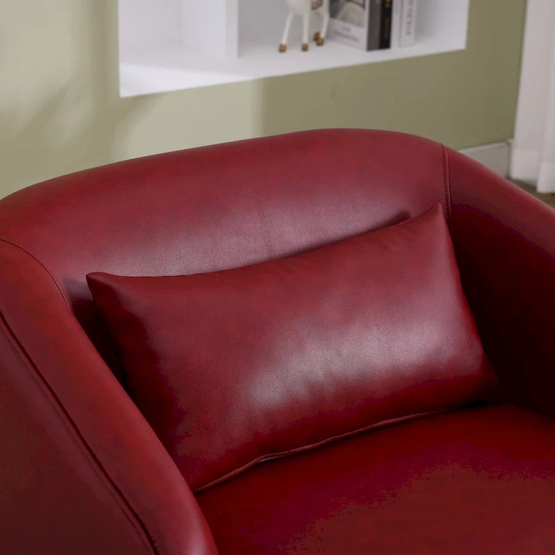 Fauteuil pivotant en forme de tonneau, fauteuil d'appoint rond et confortable, fauteuil club pivotant à 360 degrés, fauteuil de détente pour chambre d'enfant