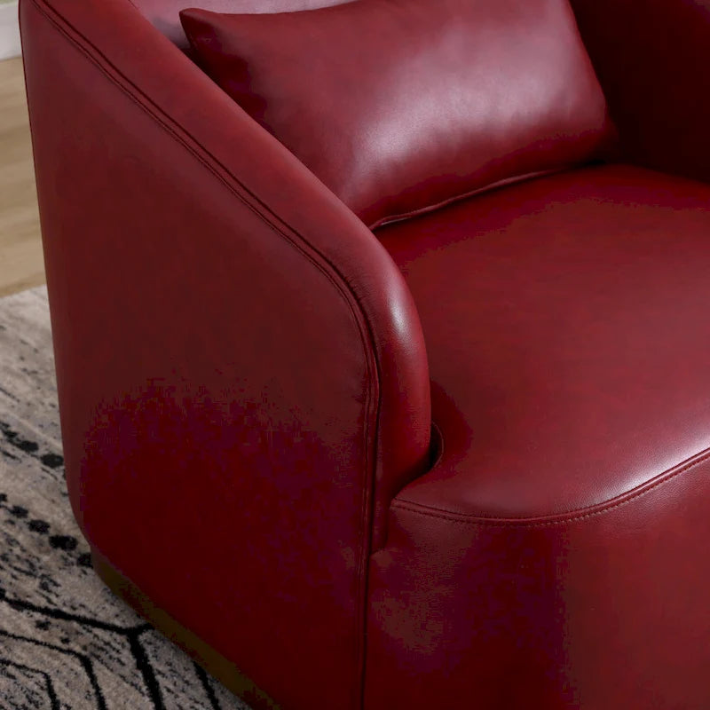 Fauteuil pivotant en forme de tonneau, fauteuil d'appoint rond et confortable, fauteuil club pivotant à 360 degrés, fauteuil de détente pour chambre d'enfant
