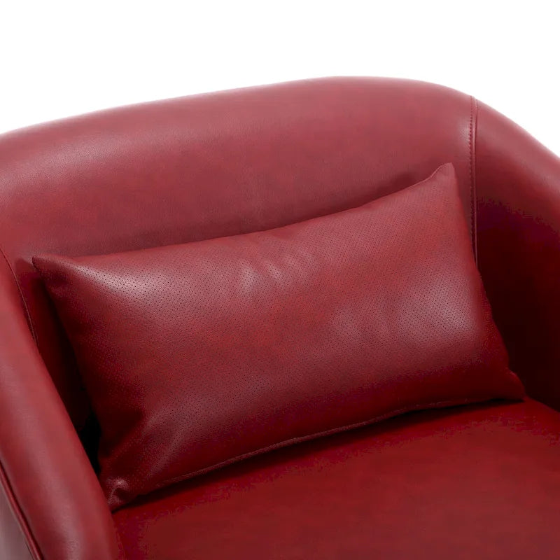 Fauteuil pivotant en forme de tonneau, fauteuil d'appoint rond et confortable, fauteuil club pivotant à 360 degrés, fauteuil de détente pour chambre d'enfant