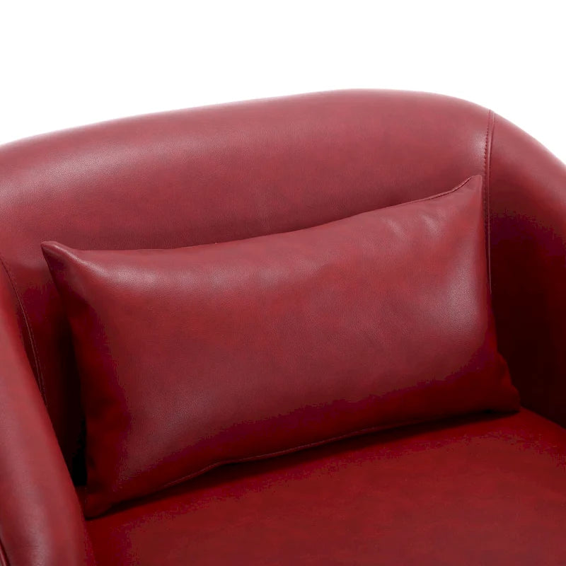 Fauteuil pivotant en forme de tonneau, fauteuil d'appoint rond et confortable, fauteuil club pivotant à 360 degrés, fauteuil de détente pour chambre d'enfant
