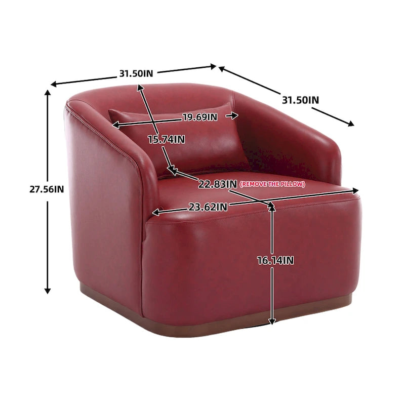 Fauteuil pivotant en forme de tonneau, fauteuil d'appoint rond et confortable, fauteuil club pivotant à 360 degrés, fauteuil de détente pour chambre d'enfant