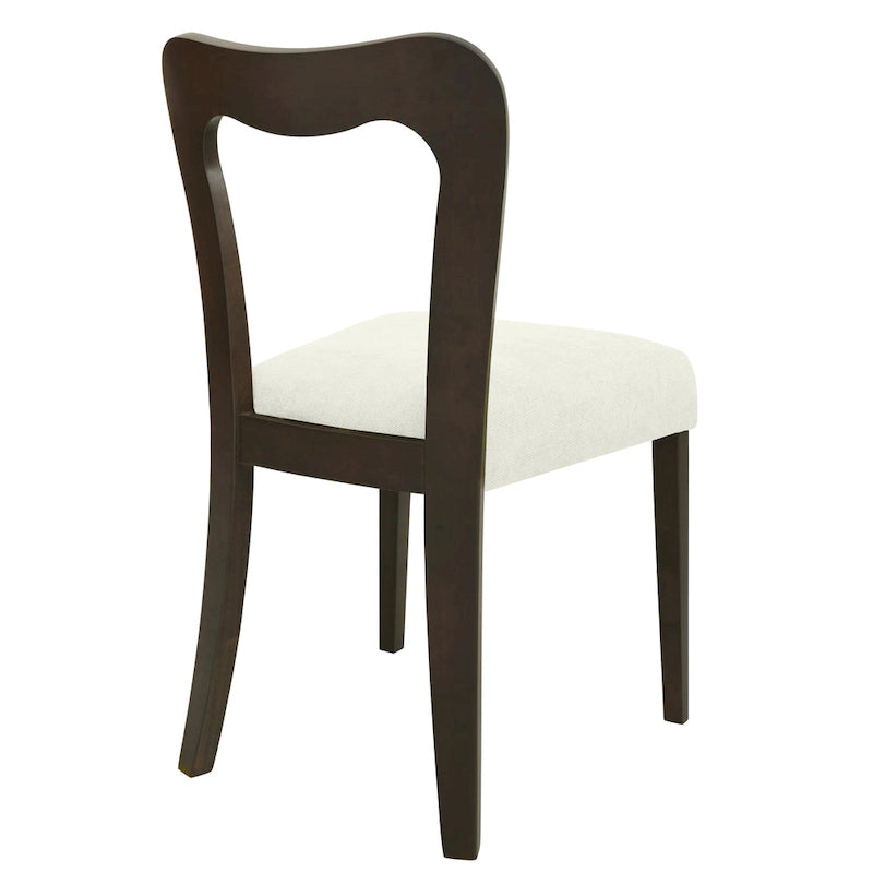 Christopher Knight Home - Ensemble de 2 chaises de salle à manger modernes et rembourrées Ethan avec dossier ouvert