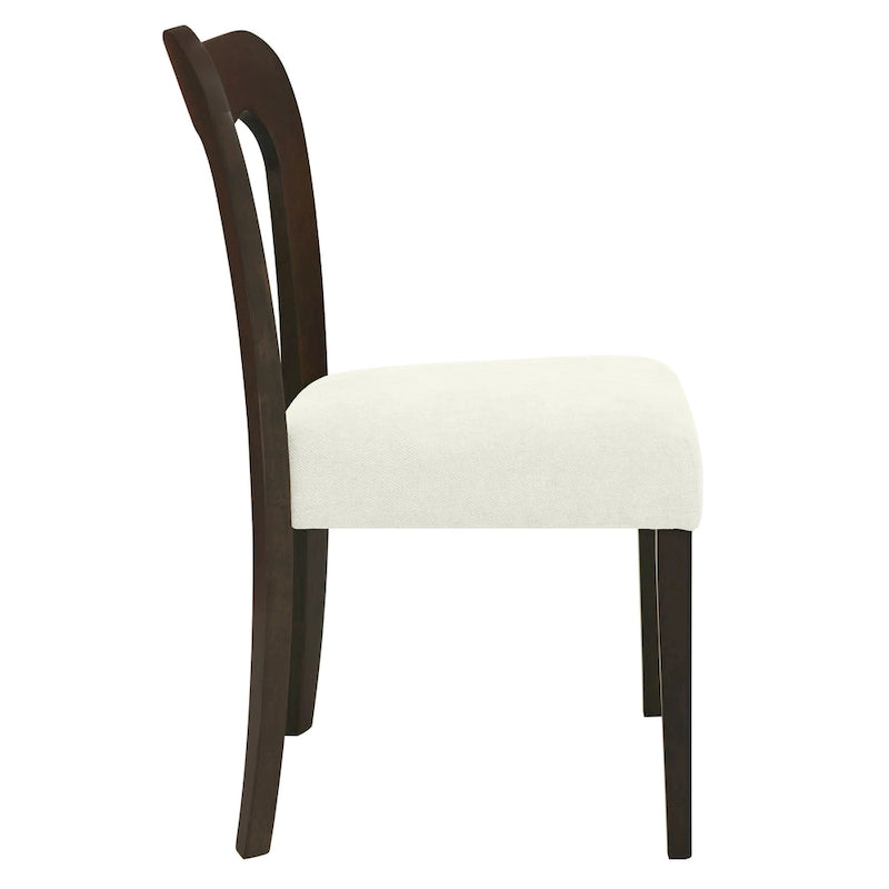 Christopher Knight Home - Ensemble de 2 chaises de salle à manger modernes et rembourrées Ethan avec dossier ouvert