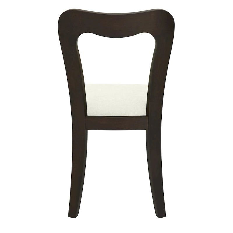 Christopher Knight Home - Ensemble de 2 chaises de salle à manger modernes et rembourrées Ethan avec dossier ouvert