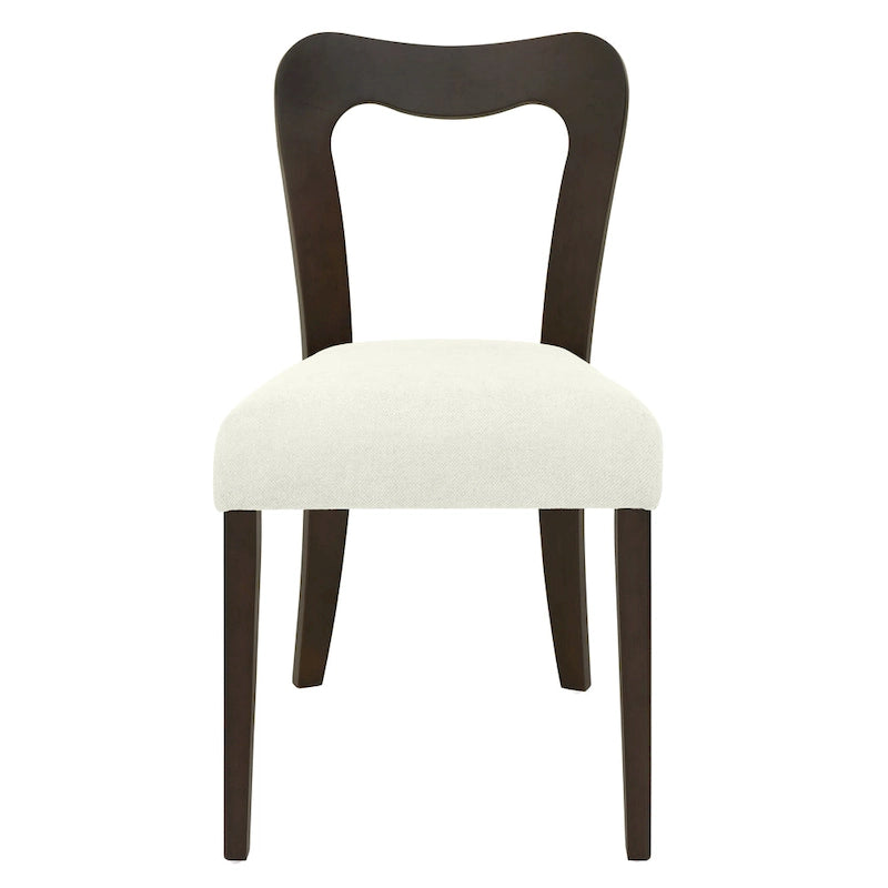 Christopher Knight Home - Ensemble de 2 chaises de salle à manger modernes et rembourrées Ethan avec dossier ouvert
