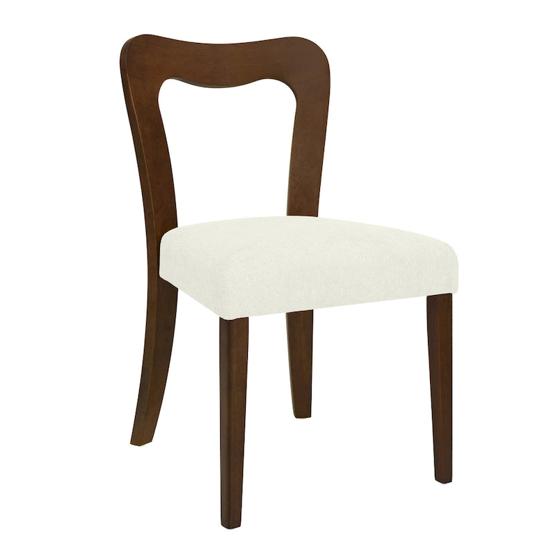Christopher Knight Home - Ensemble de 2 chaises de salle à manger modernes et rembourrées Ethan avec dossier ouvert