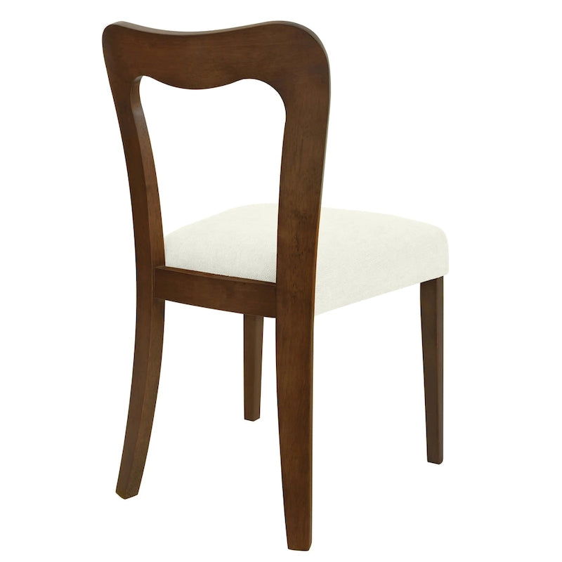 Christopher Knight Home - Ensemble de 2 chaises de salle à manger modernes et rembourrées Ethan avec dossier ouvert