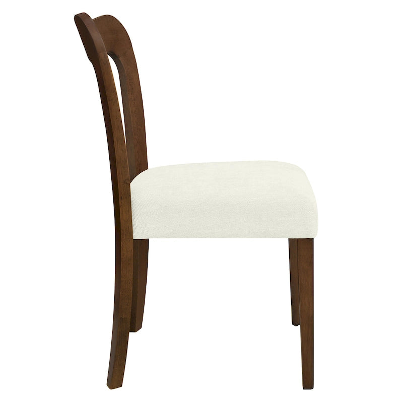 Christopher Knight Home - Ensemble de 2 chaises de salle à manger modernes et rembourrées Ethan avec dossier ouvert