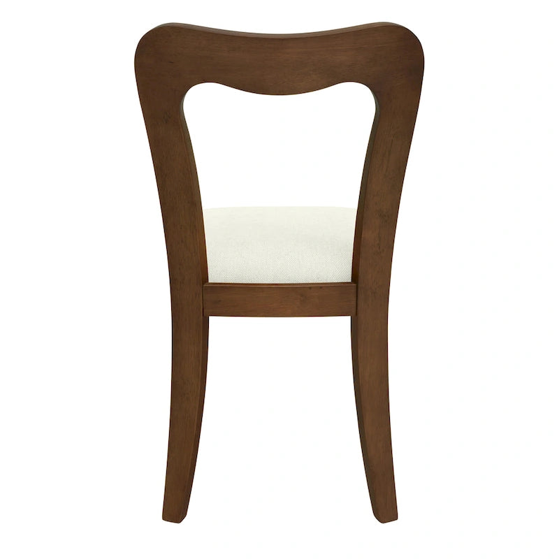 Christopher Knight Home - Ensemble de 2 chaises de salle à manger modernes et rembourrées Ethan avec dossier ouvert