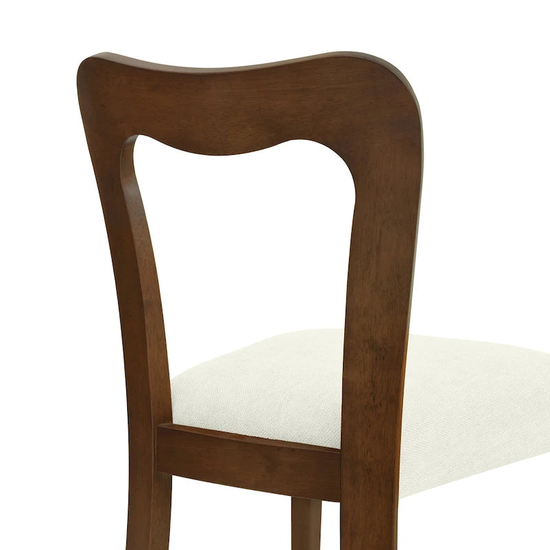 Christopher Knight Home - Ensemble de 2 chaises de salle à manger modernes et rembourrées Ethan avec dossier ouvert