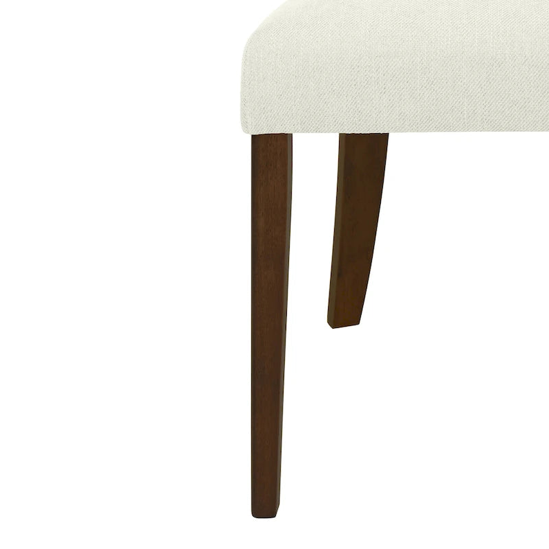 Christopher Knight Home - Ensemble de 2 chaises de salle à manger modernes et rembourrées Ethan avec dossier ouvert