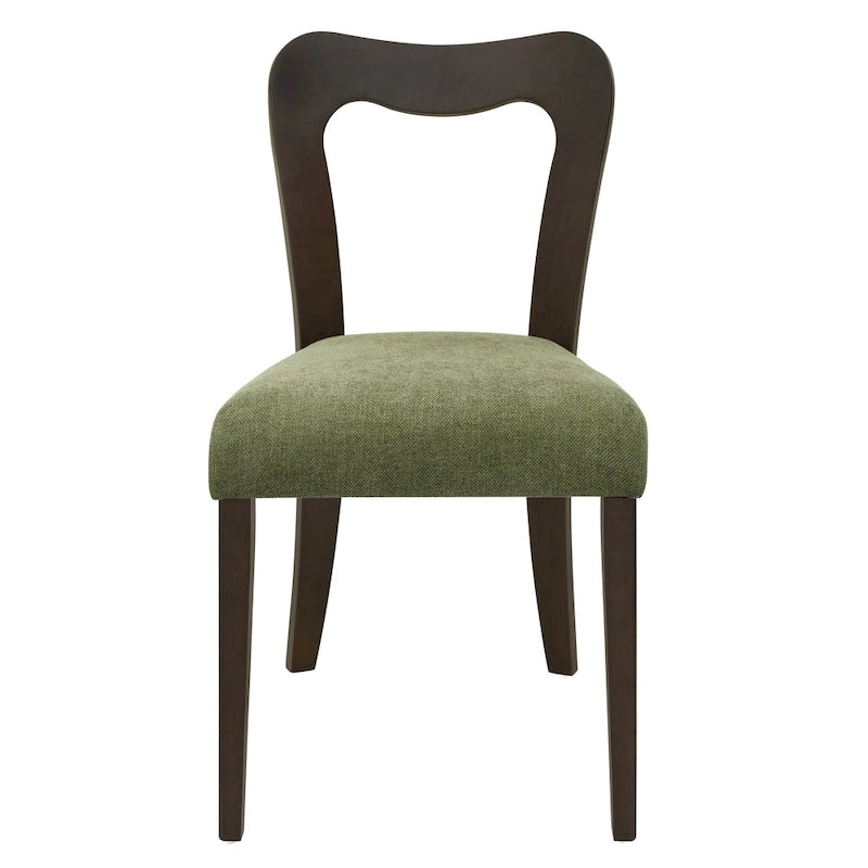 Christopher Knight Home - Ensemble de 2 chaises de salle à manger modernes et rembourrées Ethan avec dossier ouvert