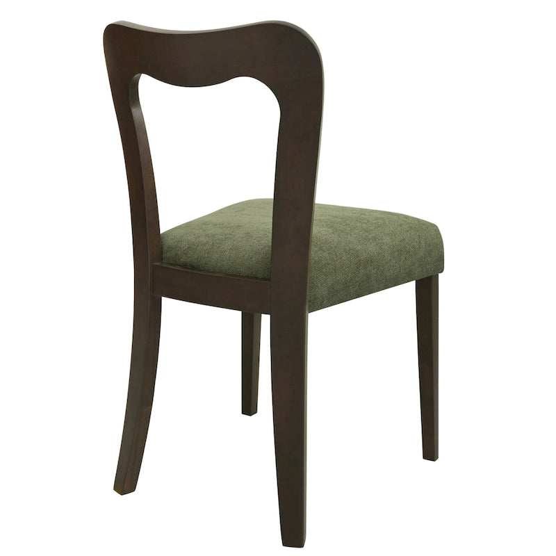 Christopher Knight Home - Ensemble de 2 chaises de salle à manger modernes et rembourrées Ethan avec dossier ouvert